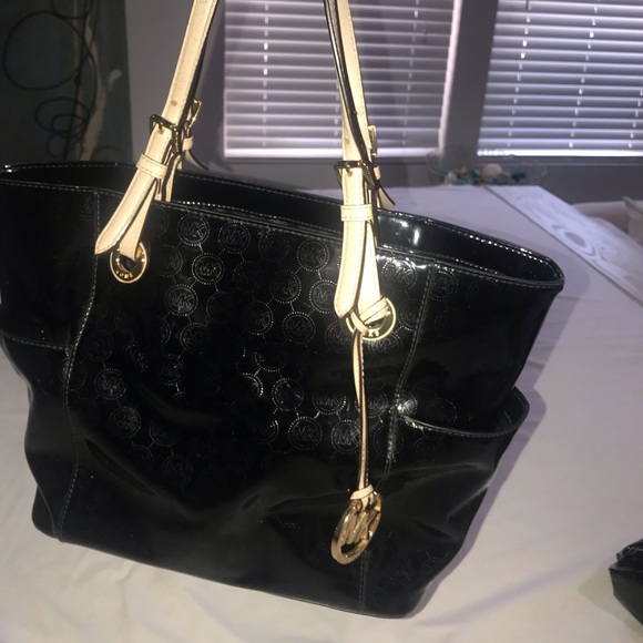 mk black handbag